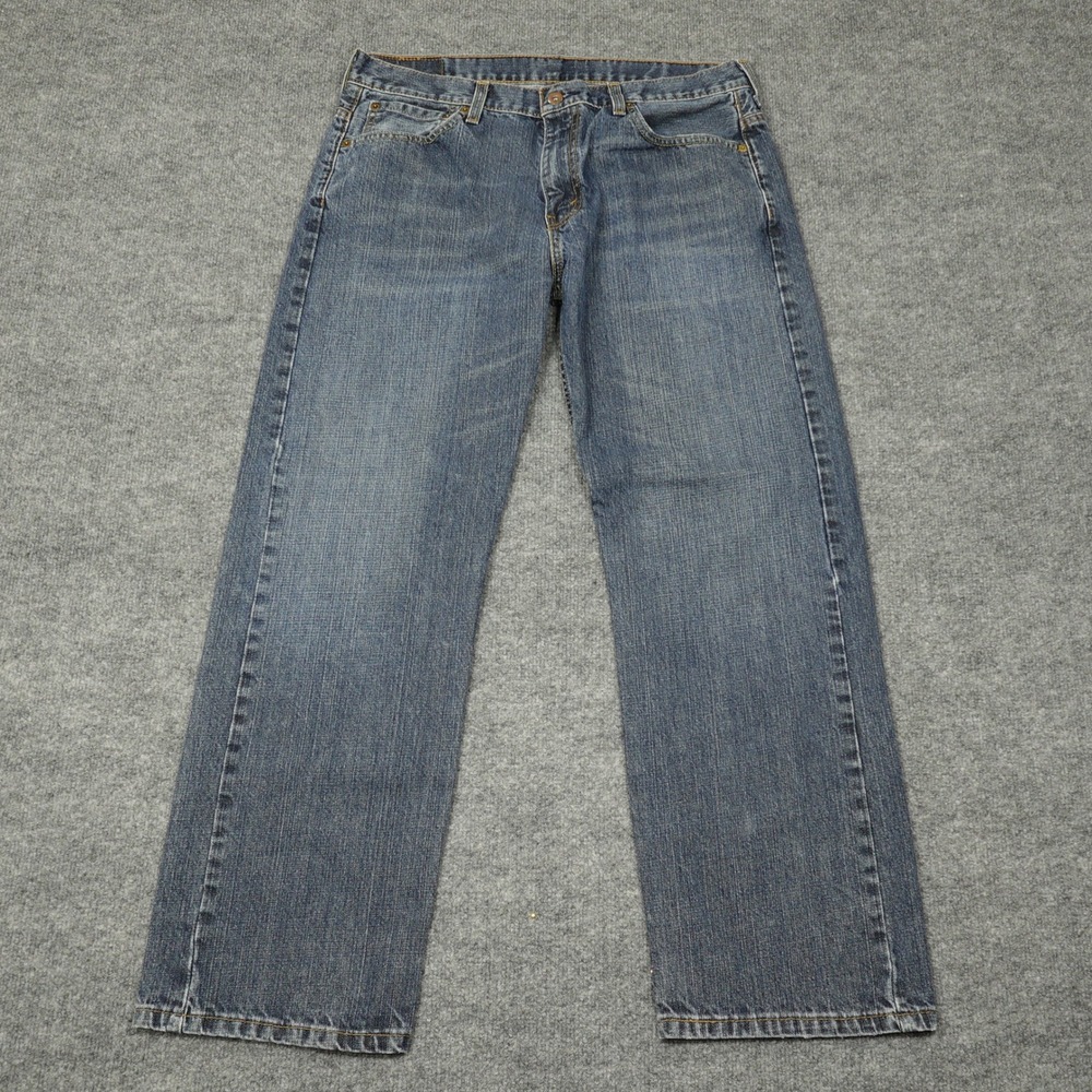 Levi's 569 Jeans Mens 33x30 Blue Loose Straight Leg Medium Wash Denim Zip Fly